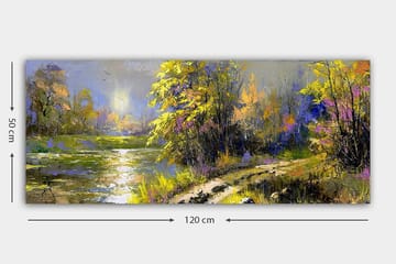Canvasbilde YTY Landscape & Nature Flerfarget - 120x50 cm - Interiør - Maleri & posters - Lerretsbilder