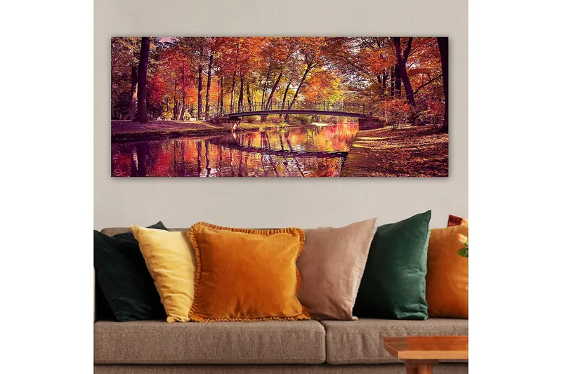 Canvasbilde YTY Landscape & Nature Flerfarget - 120x50 cm - Interiør - Maleri & posters - Lerretsbilder