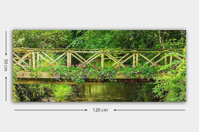 Canvasbilde YTY Landscape & Nature Flerfarget - 120x50 cm - Interiør - Maleri & posters - Lerretsbilder