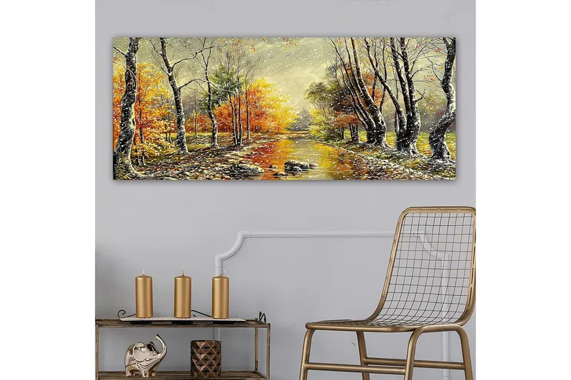 Canvasbilde YTY Landscape & Nature Flerfarget - 120x50 cm - Interiør - Maleri & posters - Lerretsbilder