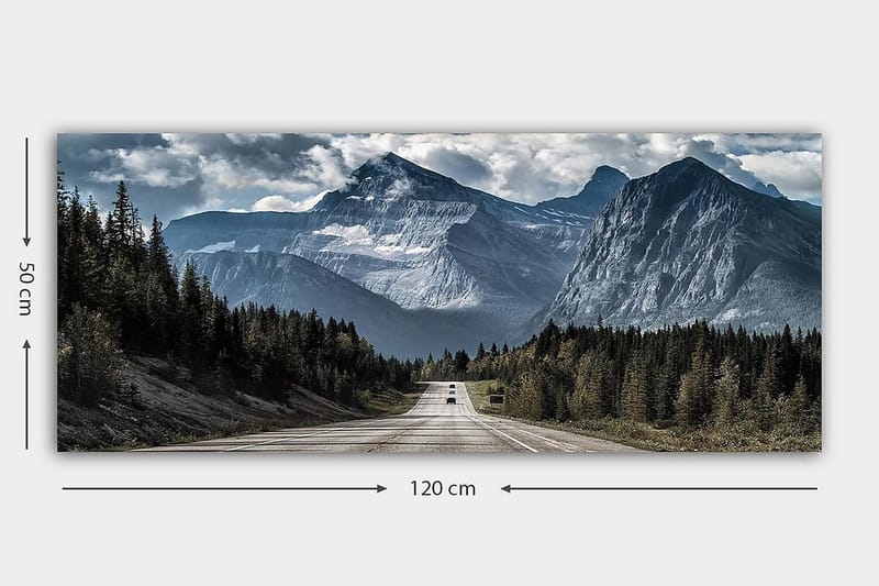 Canvasbilde YTY Landscape & Nature Flerfarget - 120x50 cm - Interiør - Maleri & posters - Lerretsbilder