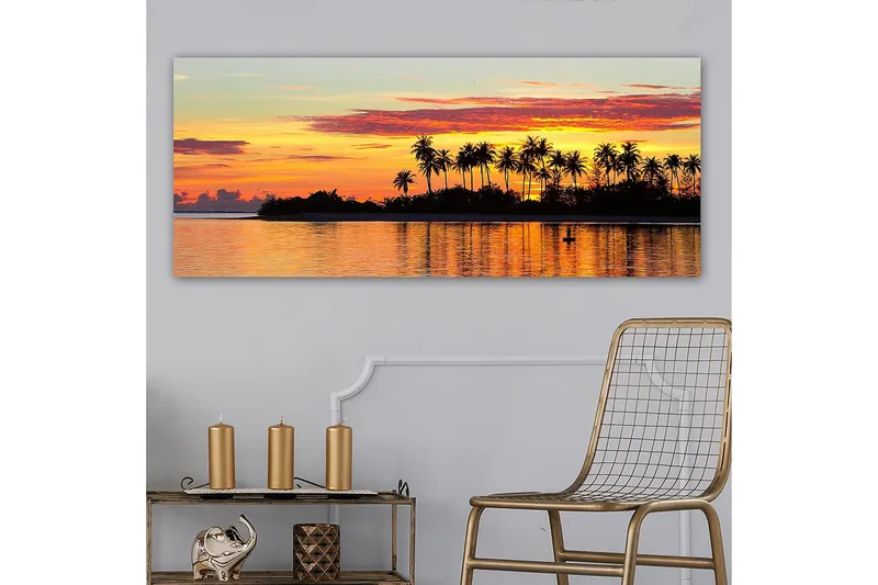 Canvasbilde YTY Landscape & Nature Flerfarget - 120x50 cm - Interiør - Maleri & posters - Lerretsbilder