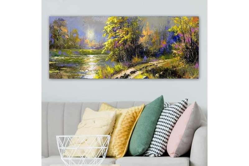Canvasbilde YTY Landscape & Nature Flerfarget - 120x50 cm - Interiør - Maleri & posters - Lerretsbilder
