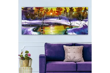 Canvasbilde YTY Landscape & Nature Flerfarget - 120x50 cm - Interiør - Maleri & posters - Lerretsbilder