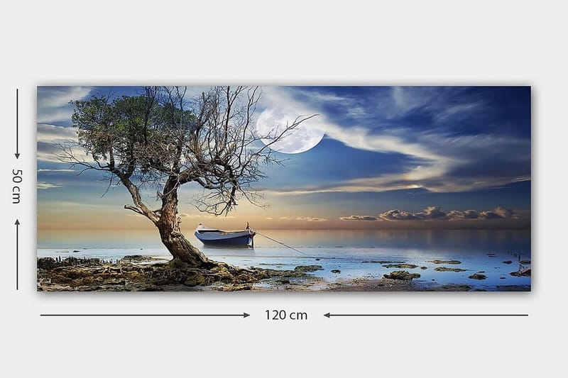 Canvasbilde YTY Landscape & Nature Flerfarget - 120x50 cm - Interiør - Maleri & posters - Lerretsbilder
