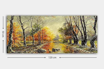Canvasbilde YTY Landscape & Nature Flerfarget - 120x50 cm - Interiør - Maleri & posters - Lerretsbilder