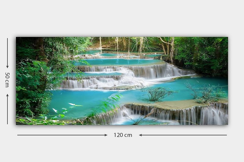 Canvasbilde YTY Landscape & Nature Flerfarget - 120x50 cm - Interiør - Maleri & posters - Lerretsbilder