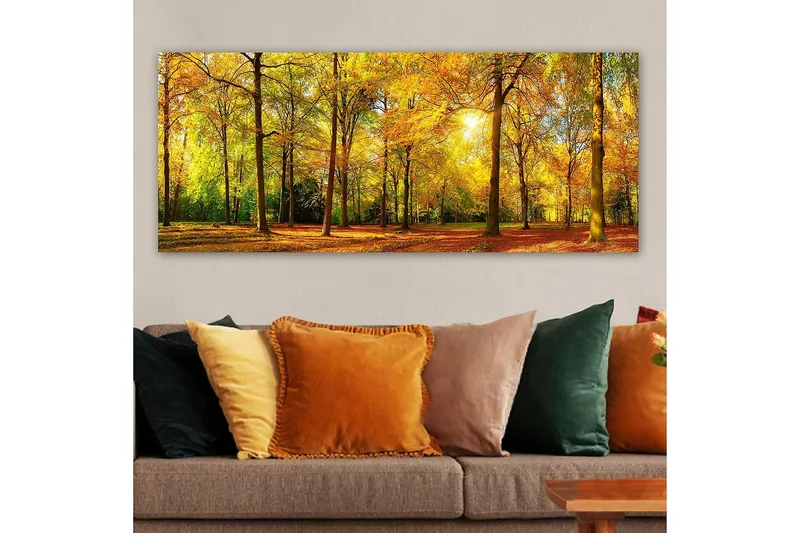 Canvasbilde YTY Landscape & Nature Flerfarget - 120x50 cm - Interiør - Maleri & posters - Lerretsbilder
