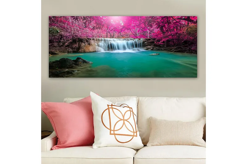 Canvasbilde YTY Landscape & Nature Flerfarget - 120x50 cm - Interiør - Maleri & posters - Lerretsbilder