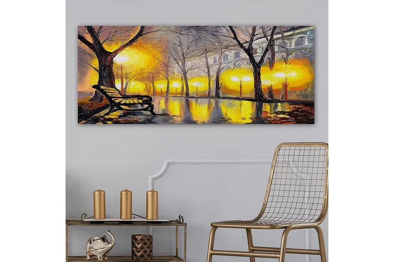 Canvasbilde YTY Landscape & Nature Flerfarget - 120x50 cm - Interiør - Maleri & posters - Lerretsbilder