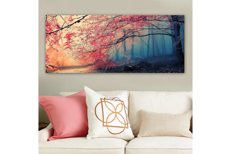 Canvasbilde YTY Landscape & Nature Flerfarget - 120x50 cm - Interiør - Maleri & posters - Lerretsbilder