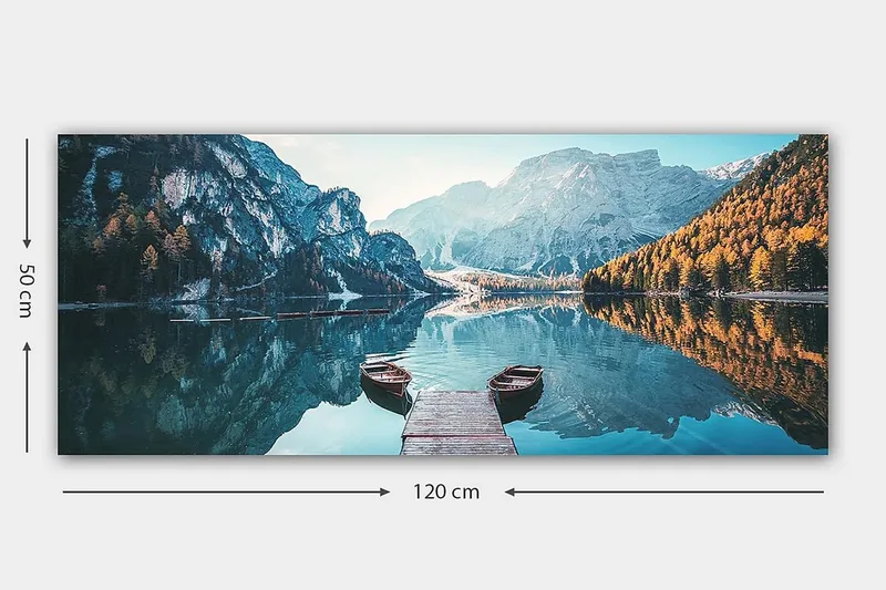 Canvasbilde YTY Landscape & Nature Flerfarget - 120x50 cm - Interiør - Maleri & posters - Lerretsbilder