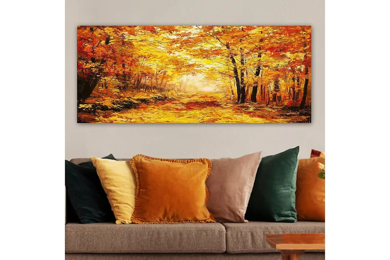 Canvasbilde YTY Landscape & Nature Flerfarget - 120x50 cm - Interiør - Maleri & posters - Lerretsbilder