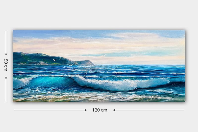 Canvasbilde YTY Landscape & Nature Flerfarget - 120x50 cm - Interiør - Maleri & posters - Lerretsbilder