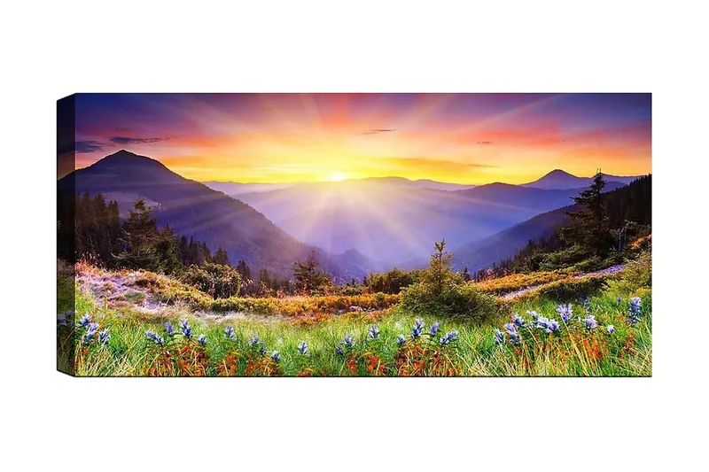 Canvasbilde YTY Landscape & Nature Flerfarget, 120x50 cm