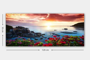 Canvasbilde YTY Landscape & Nature Flerfarget - 120x50 cm - Interiør - Maleri & posters - Lerretsbilder