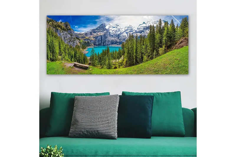 Canvasbilde YTY Landscape & Nature Flerfarget - 120x50 cm - Interiør - Maleri & posters - Lerretsbilder