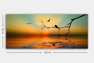 Canvasbilde YTY Landscape & Nature Flerfarget - 120x50 cm - Interiør - Maleri & posters - Lerretsbilder