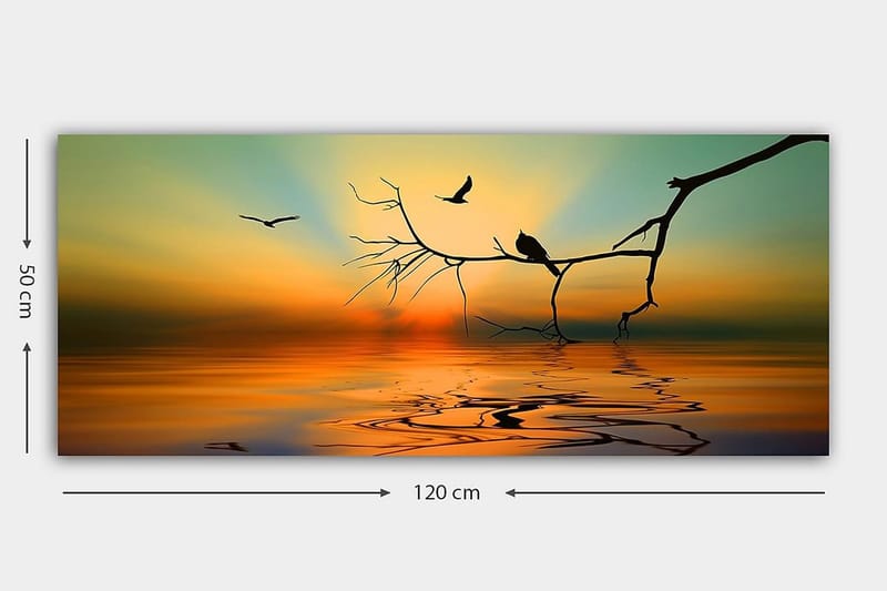 Canvasbilde YTY Landscape & Nature Flerfarget - 120x50 cm - Interiør - Maleri & posters - Lerretsbilder