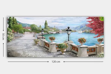 Canvasbilde YTY Landscape & Nature Flerfarget - 120x50 cm - Interiør - Maleri & posters - Lerretsbilder