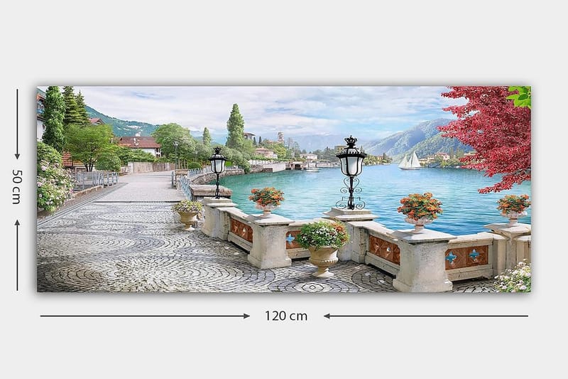 Canvasbilde YTY Landscape & Nature Flerfarget - 120x50 cm - Interiør - Maleri & posters - Lerretsbilder