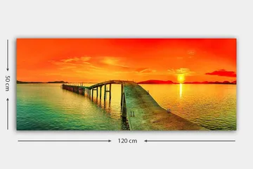 Canvasbilde YTY Landscape & Nature Flerfarget - 120x50 cm - Interiør - Maleri & posters - Lerretsbilder