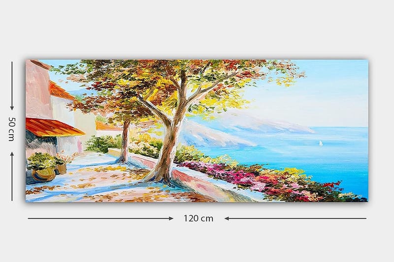 Canvasbilde YTY Landscape & Nature Flerfarget - 120x50 cm - Interiør - Maleri & posters - Lerretsbilder