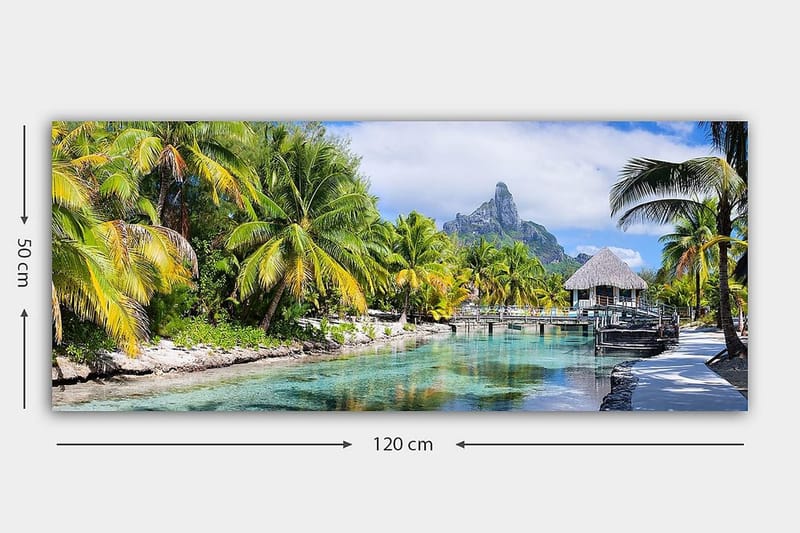 Canvasbilde YTY Landscape & Nature Flerfarget - 120x50 cm - Interiør - Maleri & posters - Lerretsbilder