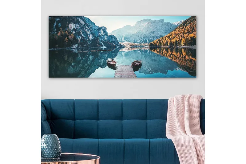 Canvasbilde YTY Landscape & Nature Flerfarget - 120x50 cm - Interiør - Maleri & posters - Lerretsbilder