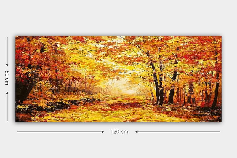 Canvasbilde YTY Landscape & Nature Flerfarget - 120x50 cm - Interiør - Maleri & posters - Lerretsbilder