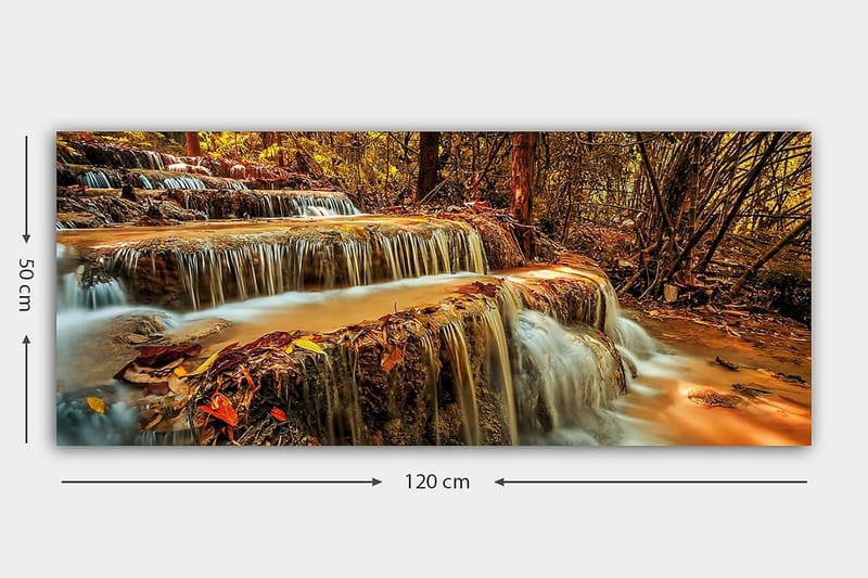 Canvasbilde YTY Landscape & Nature Flerfarget - 120x50 cm - Interiør - Maleri & posters - Lerretsbilder