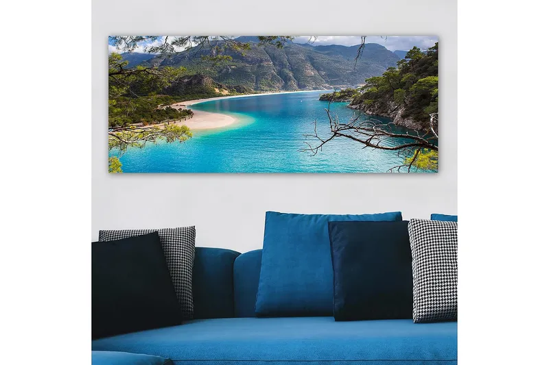 Canvasbilde YTY Nautical & Beach Flerfarget - 120x50 cm - Interiør - Maleri & posters - Lerretsbilder