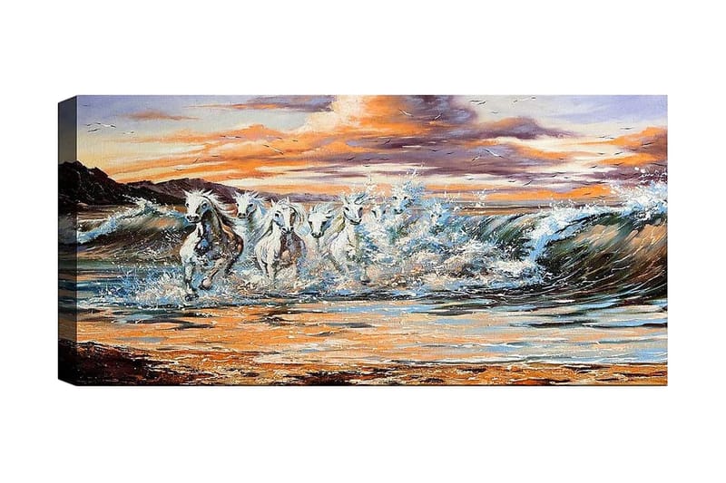 Canvasbilde YTY Nautical & Beach Flerfarget - 120x50 cm - Interiør - Maleri & posters - Lerretsbilder