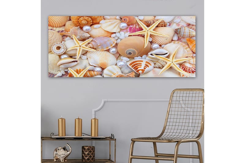 Canvasbilde YTY Nautical & Beach Flerfarget - 120x50 cm - Lerretsbilder
