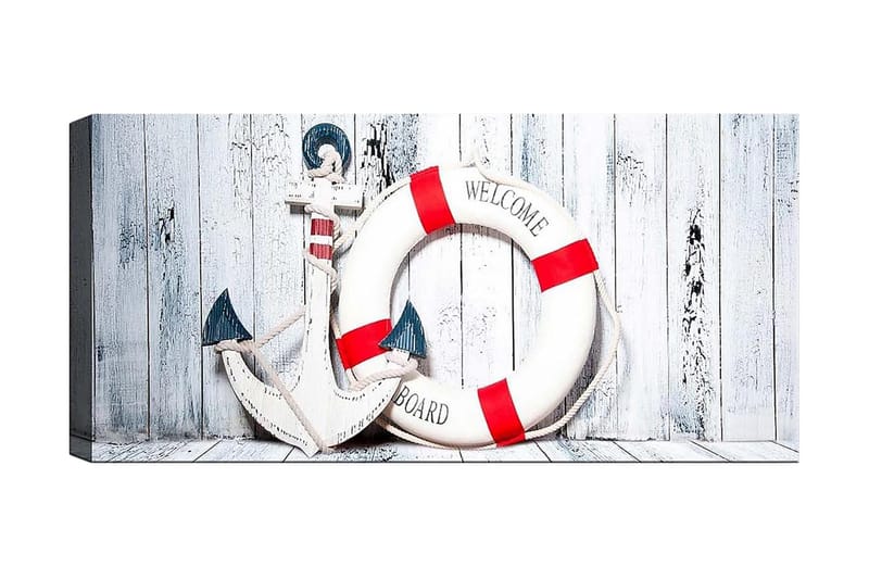 Canvasbilde YTY Nautical & Beach Flerfarget - 120x50 cm - Interiør - Maleri & posters - Lerretsbilder