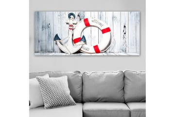 Canvasbilde YTY Nautical & Beach Flerfarget - 120x50 cm - Interiør - Maleri & posters - Lerretsbilder