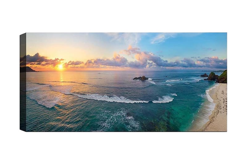 Canvasbilde YTY Nautical & Beach Flerfarget - 120x50 cm - Interiør - Maleri & posters - Lerretsbilder