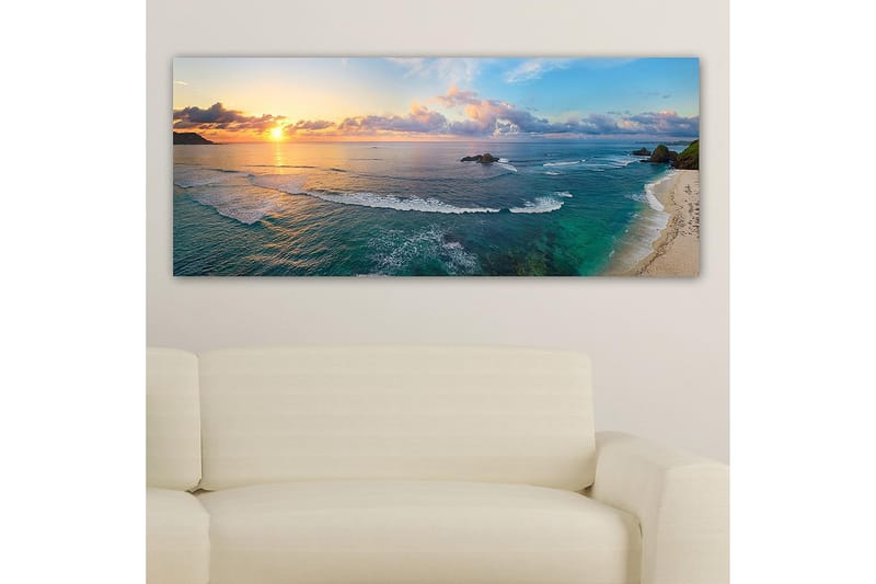 Canvasbilde YTY Nautical & Beach Flerfarget - 120x50 cm - Interiør - Maleri & posters - Lerretsbilder