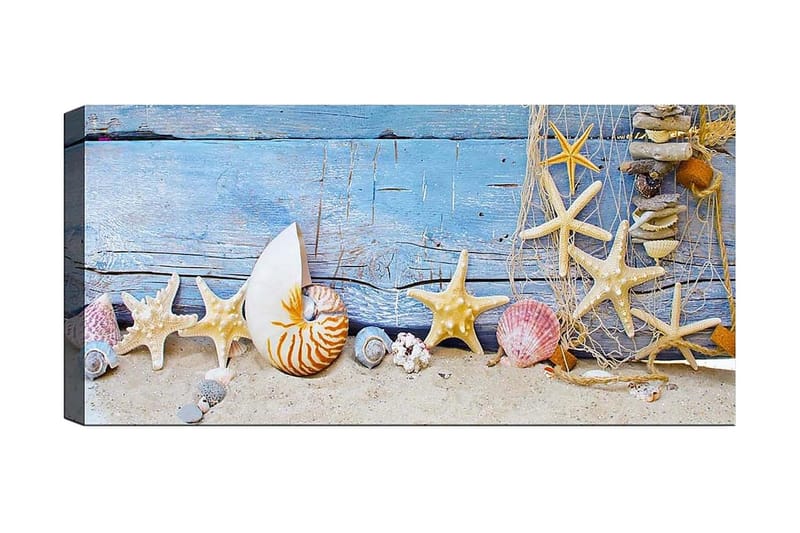 Canvasbilde YTY Nautical & Beach Flerfarget - 120x50 cm - Interiør - Maleri & posters - Lerretsbilder
