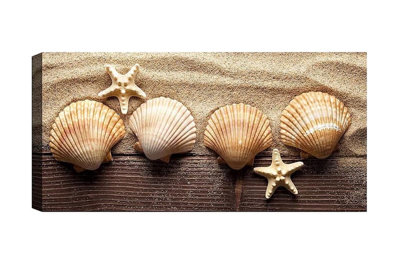 Canvasbilde YTY Nautical & Beach Flerfarget - 120x50 cm - Interiør - Maleri & posters - Lerretsbilder