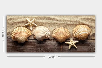 Canvasbilde YTY Nautical & Beach Flerfarget - 120x50 cm - Interiør - Maleri & posters - Lerretsbilder
