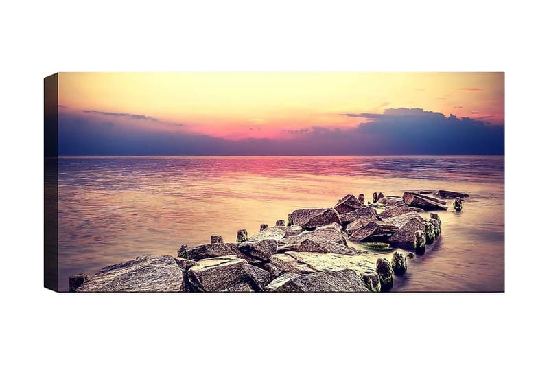 Canvasbilde YTY Nautical & Beach Flerfarget - 120x50 cm - Interiør - Maleri & posters - Lerretsbilder