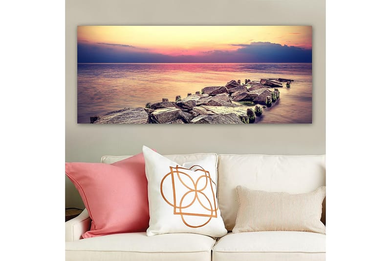 Canvasbilde YTY Nautical & Beach Flerfarget - 120x50 cm - Interiør - Maleri & posters - Lerretsbilder