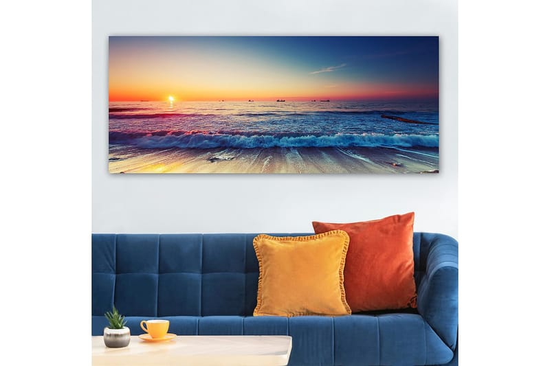 Canvasbilde YTY Nautical & Beach Flerfarget - 120x50 cm - Interiør - Maleri & posters - Lerretsbilder