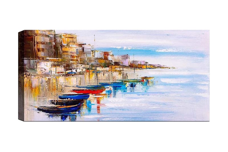 Canvasbilde YTY Nautical & Beach Flerfarget - 120x50 cm - Interiør - Maleri & posters - Lerretsbilder