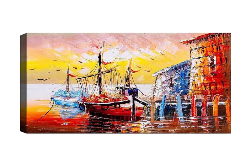 Canvasbilde YTY Nautical & Beach Flerfarget - 120x50 cm - Interiør - Maleri & posters - Lerretsbilder