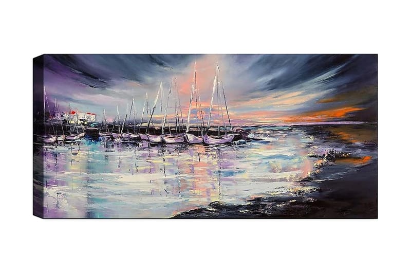 Canvasbilde YTY Nautical & Beach Flerfarget - 120x50 cm - Interiør - Maleri & posters - Lerretsbilder