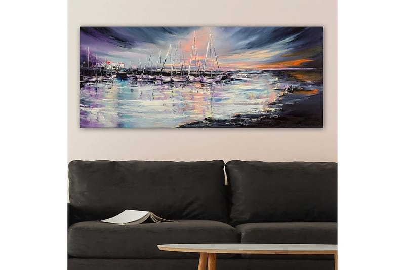 Canvasbilde YTY Nautical & Beach Flerfarget - 120x50 cm - Interiør - Maleri & posters - Lerretsbilder