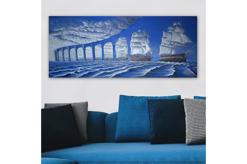 Canvasbilde YTY Nautical & Beach Flerfarget - 120x50 cm - Interiør - Maleri & posters - Lerretsbilder