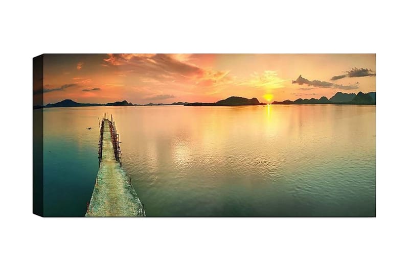 Canvasbilde YTY Nautical & Beach Flerfarget - 120x50 cm - Interiør - Maleri & posters - Lerretsbilder